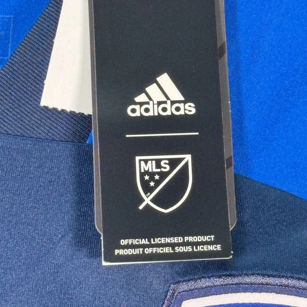 FC Cincinnati MLS Inaugural Adidas‎ Soccer Jersey Mens XL Blue Aeroready Sports